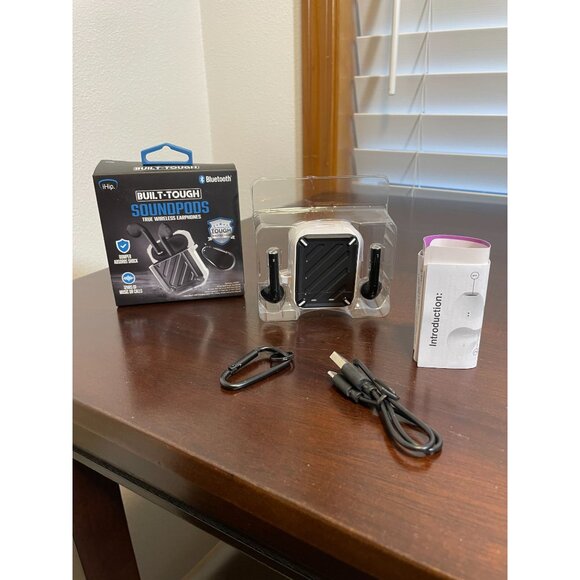 Built-Tough Wireless Earbuds "Soundpods" - White - New - Picture 3 of 3